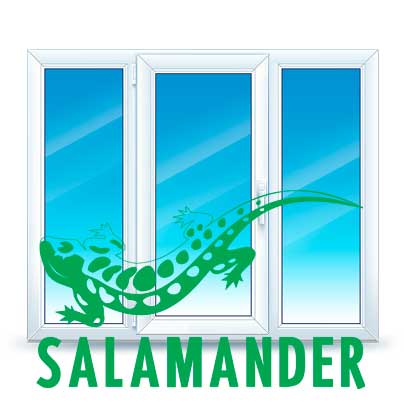 Трехстворчатые окна Salamander