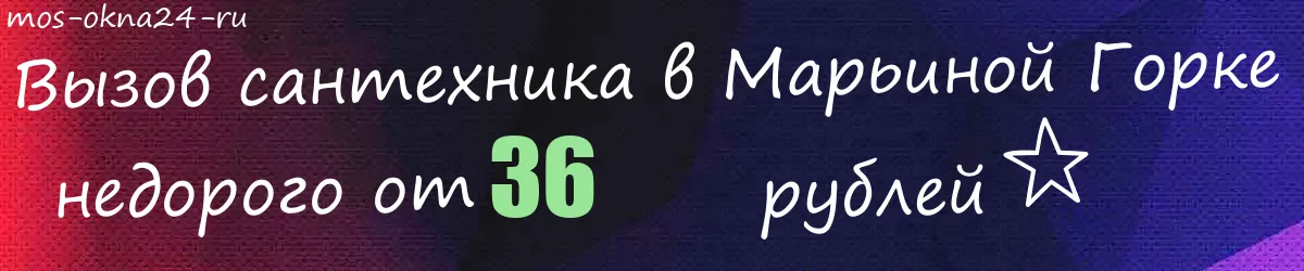 Сантехник в Марьиной Горке